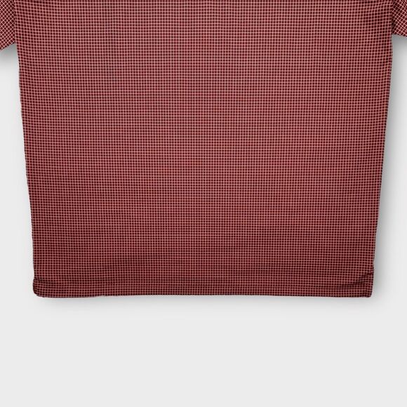 Walter Hagen Golf Polo Shirt Mens Large Micro Check Performance Stretch Preppy - Picture 7 of 15